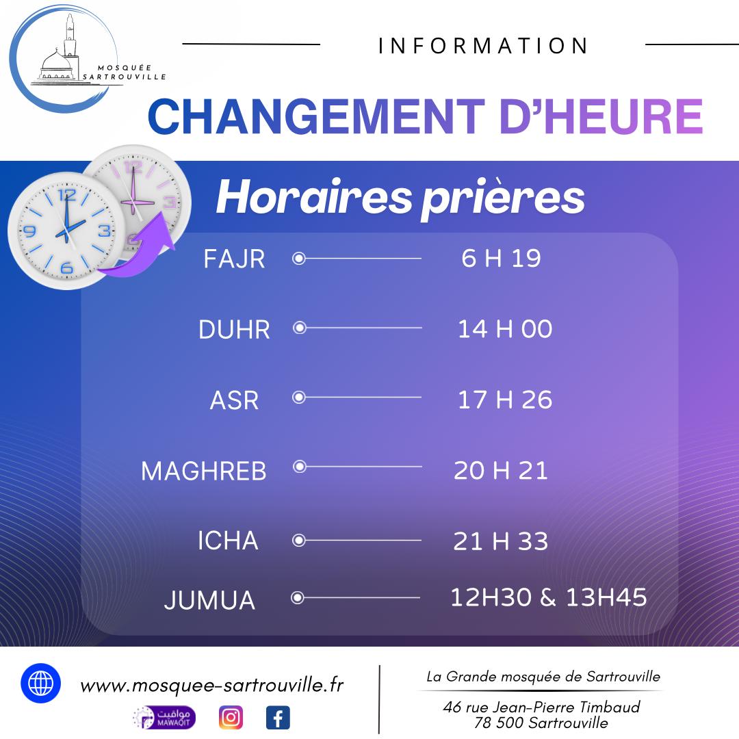 Passage à l'heure d'été